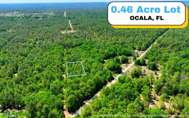 Lote Boscoso de 0.46 Acres en Ocala, FL — Cerca del Rainbow River y el Centro Ecuestre