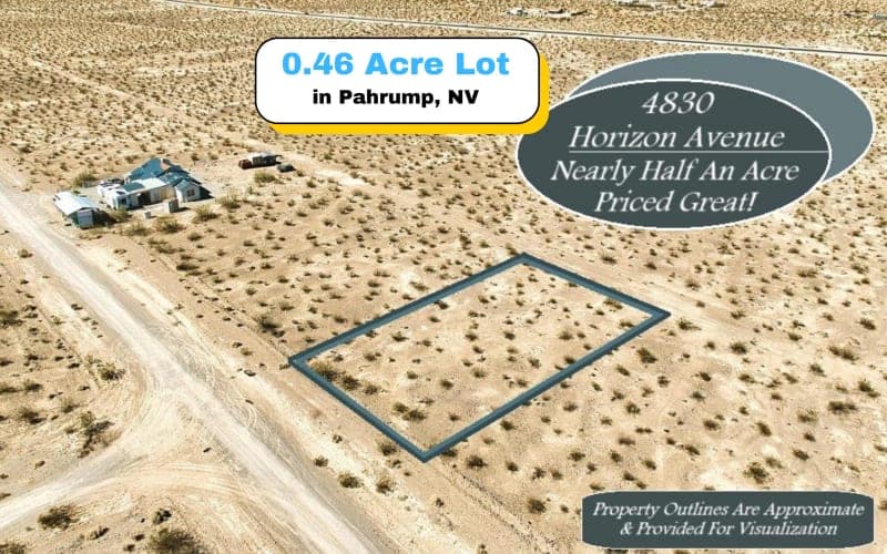 Lote de 0.46 Acres en Pahrump, NV — Vista a la Montaña con Espacio para Disfrutar