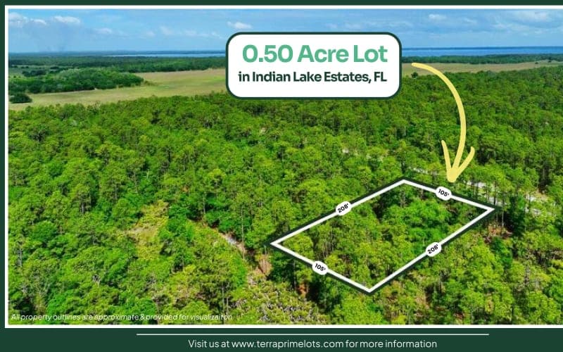 Amplio Lote de Medio Acre en Indian Lake Estates, FL — Comunidad de Golf Establecida
