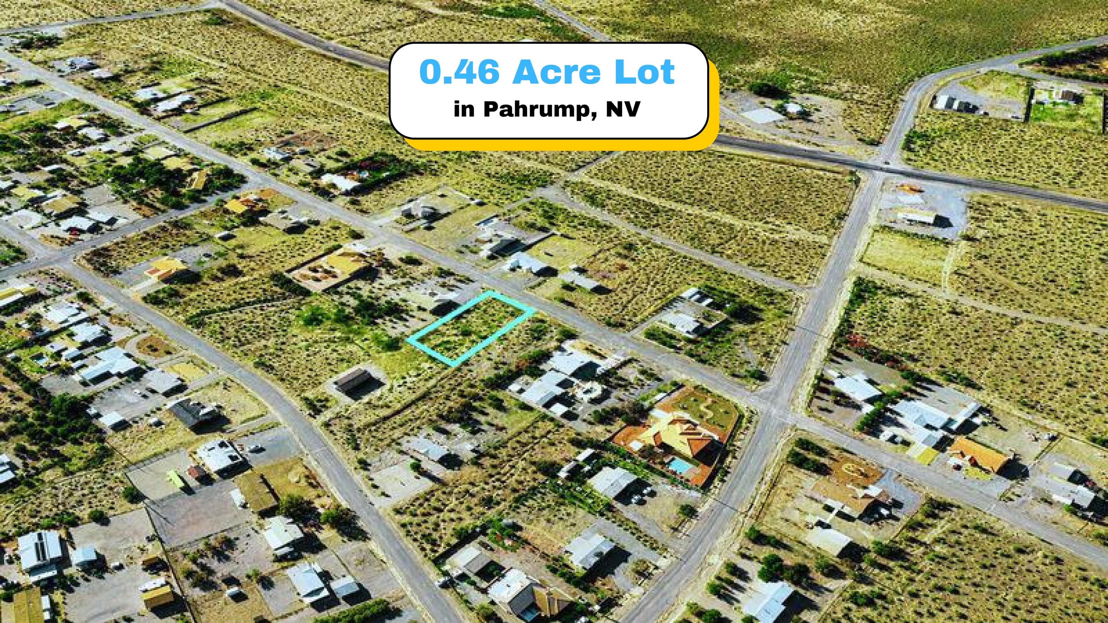 Buildable 0.46-Acre Lot in Pahrump, NV — Power & Water at the Line, Mountain Views — 1 of 7