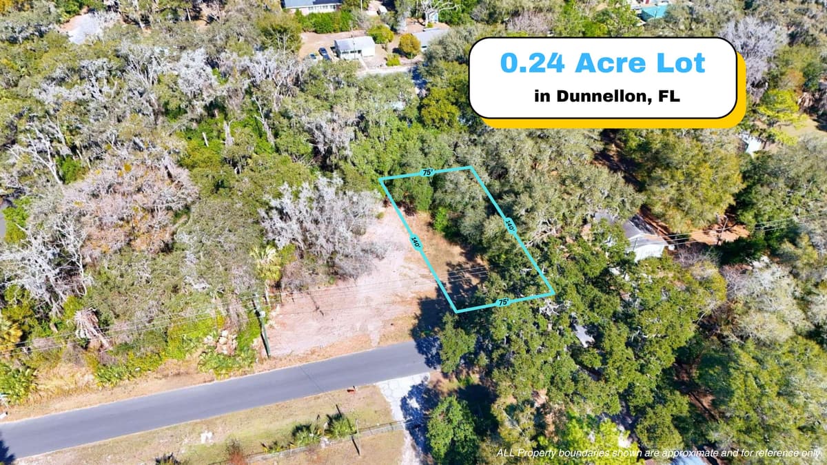 Lote Asequible de 0.24 Acres en Dunnellon, FL — Casas Móviles Permitidas
