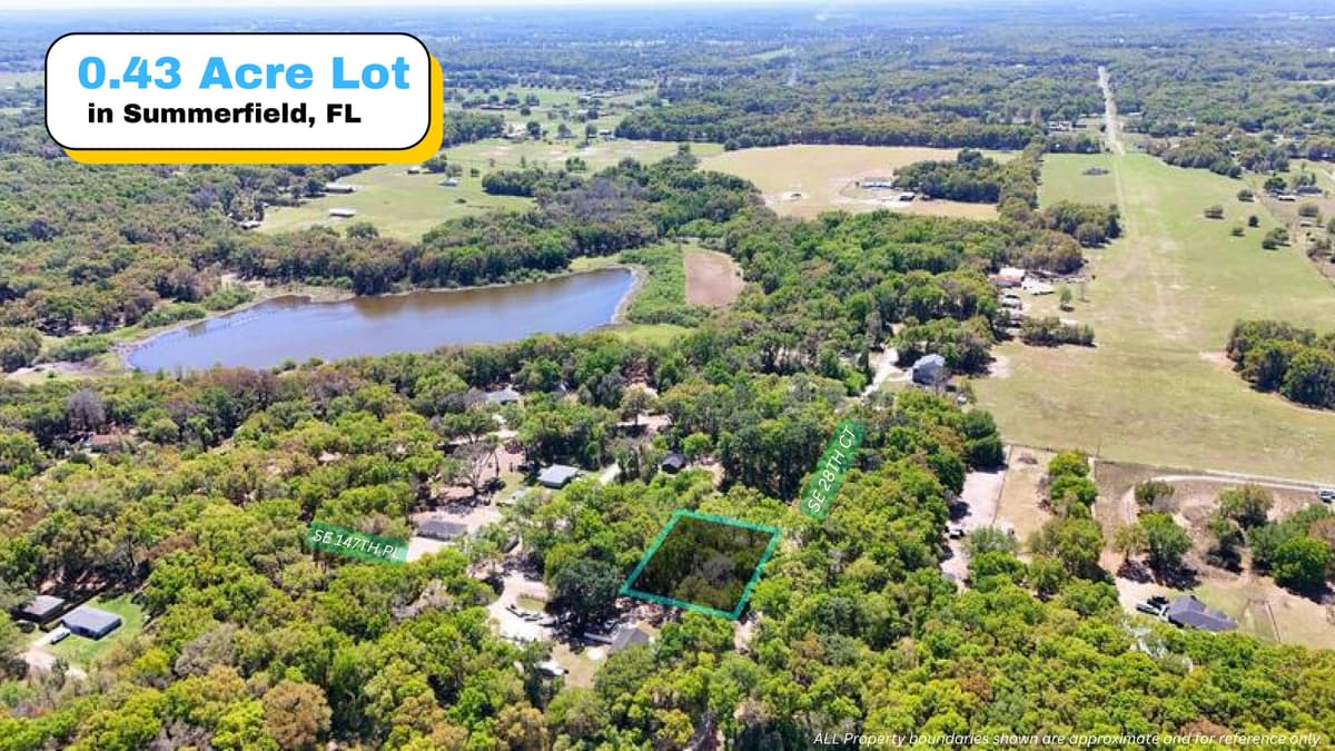 Double Corner 0.43-Acre Lot in Summerfield, FL — Near Camellia Lake