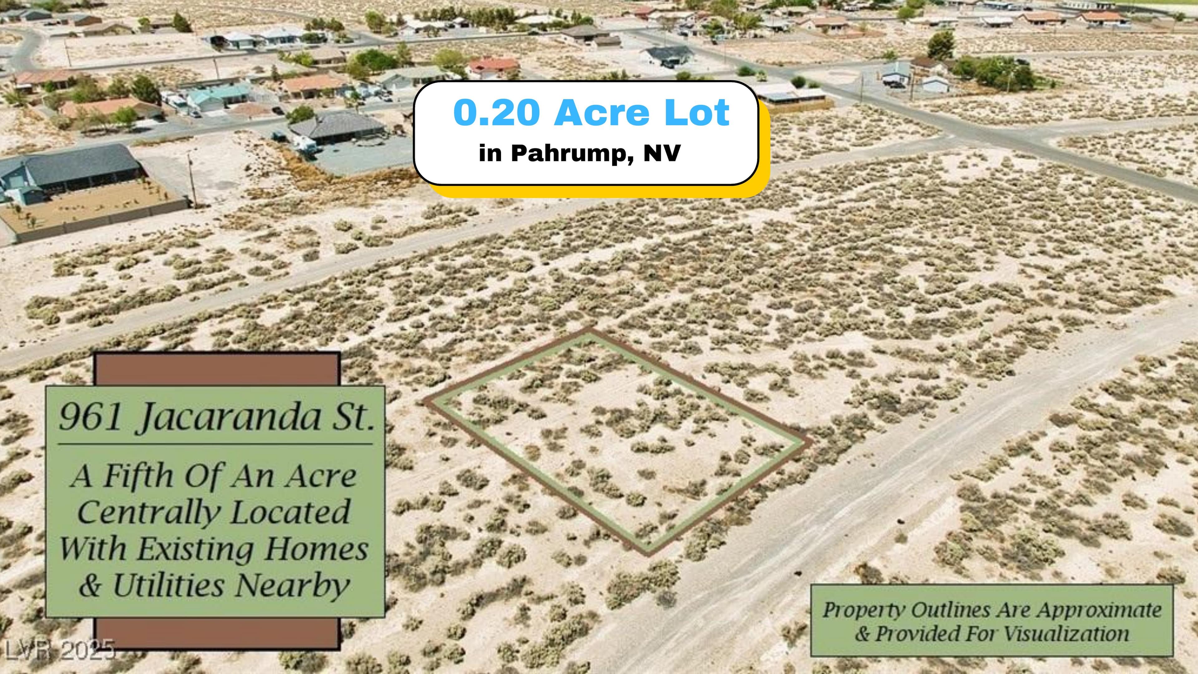 0.20-Acre Pahrump Lot — Centrally Located with Public Sewer Access — 1 of 9