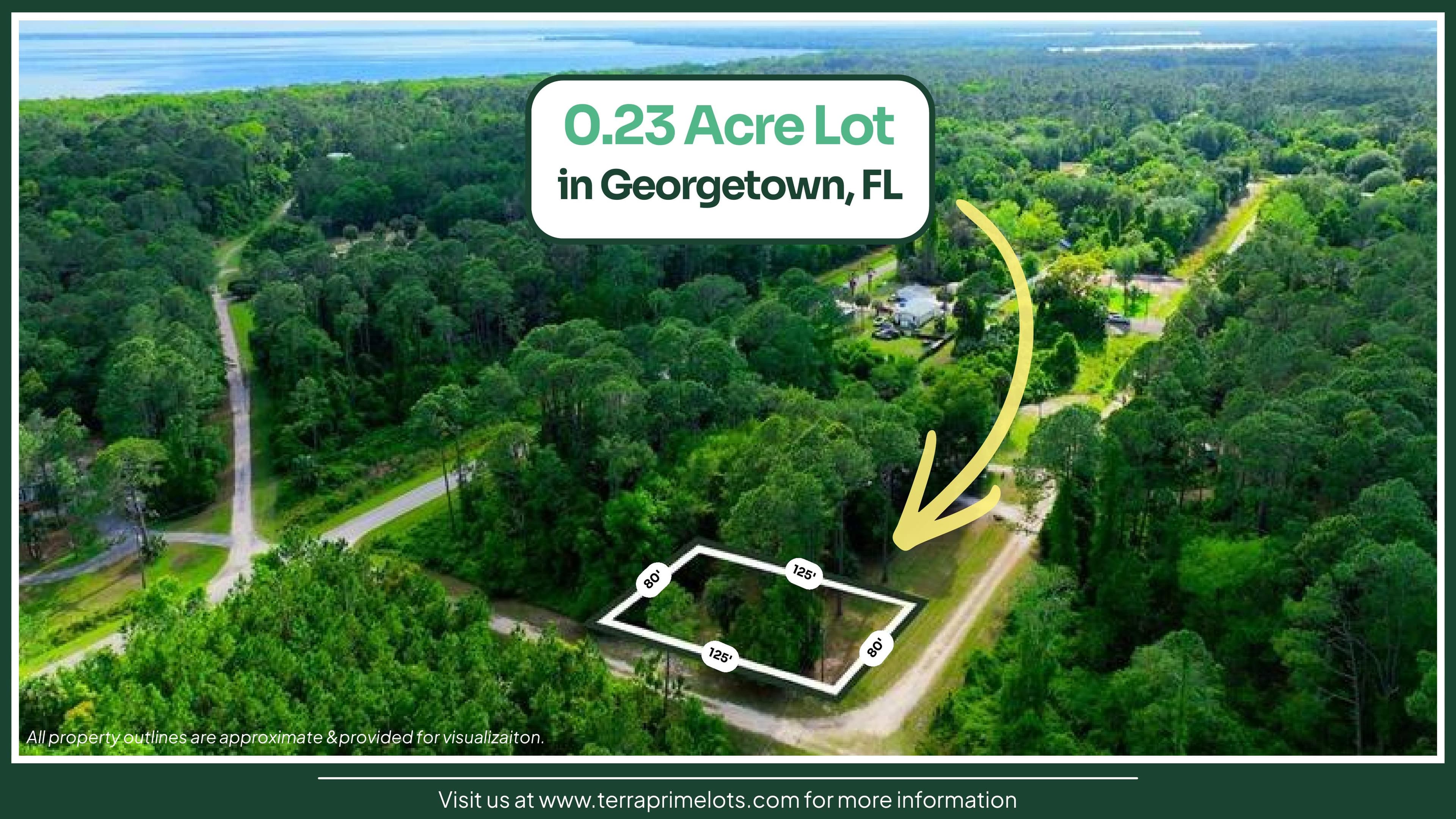 Corner Lot on Birch Blvd in Georgetown, FL — 0.23 Acres Near Lake George — 1 of 9