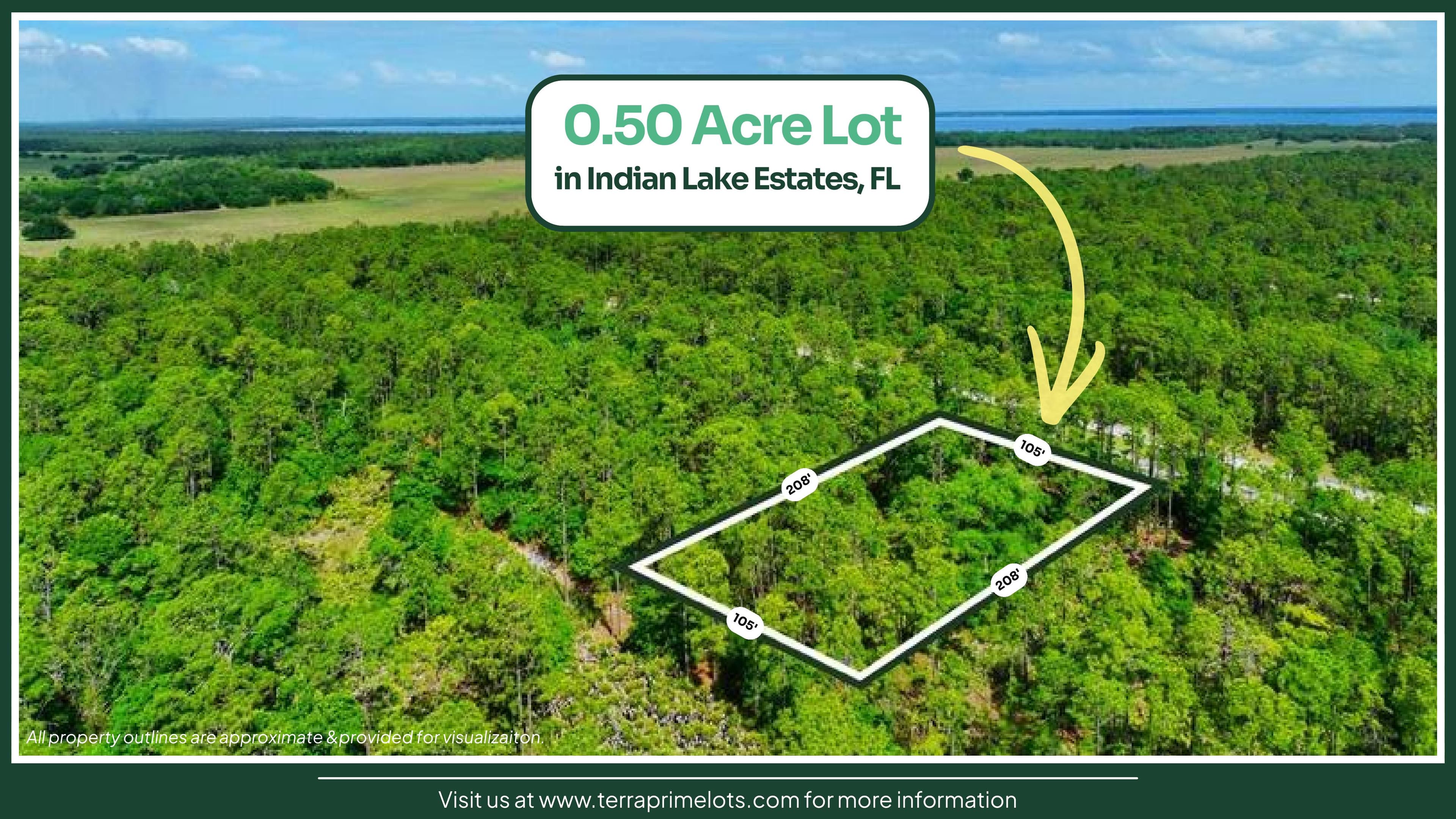 Spacious Half-Acre Lot in Indian Lake Estates, FL — Established Golf Community — 1 of 9